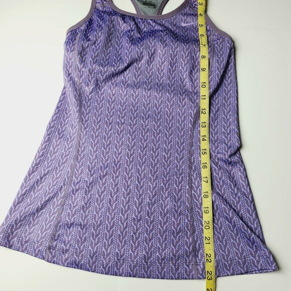 Women's NIKE DRI-FIT Size Small Athletic Top Shirt Padded Sports Bra Racerback - Picture 6 of 9